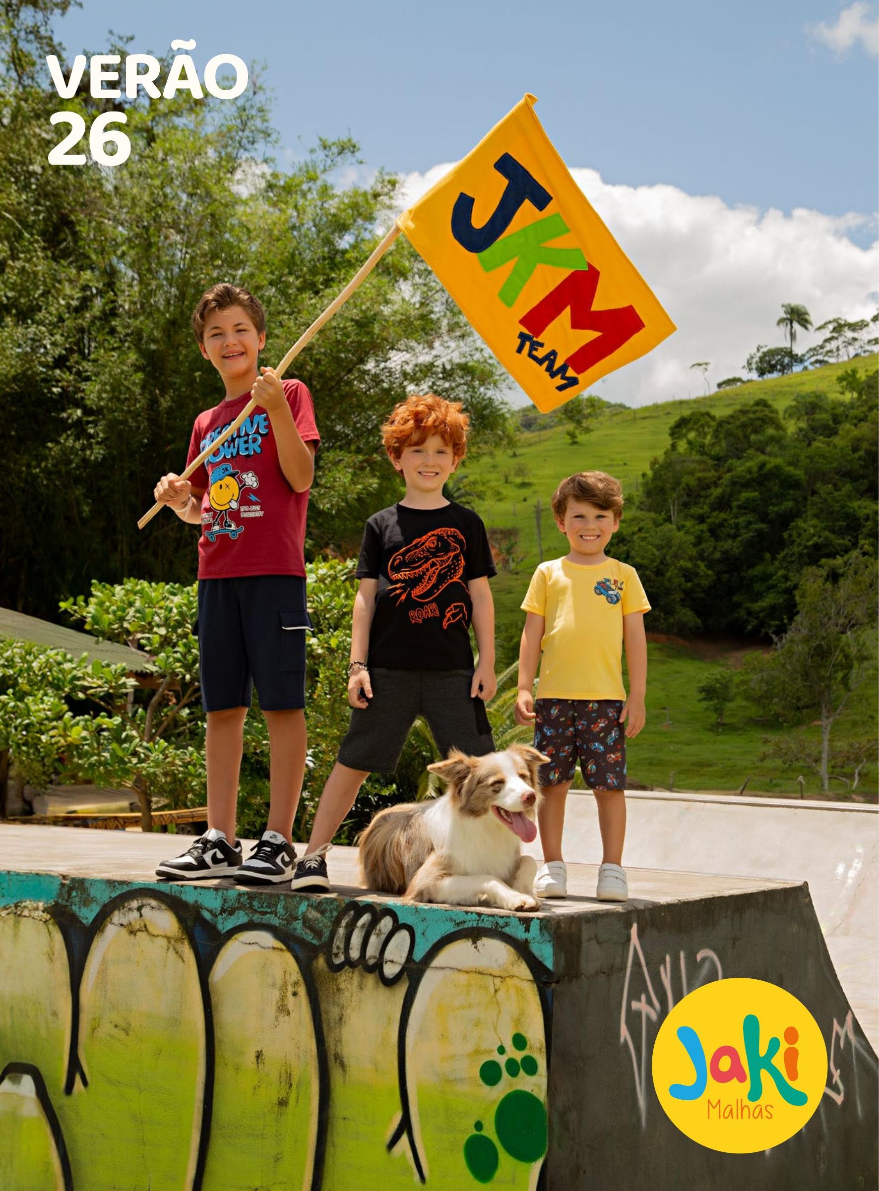 Capa do catálogo Verão Jakimalhas 2026